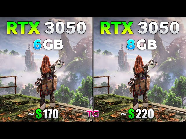 RTX 3050 6GB vs RTX 3050 8GB - Test in 8 Games