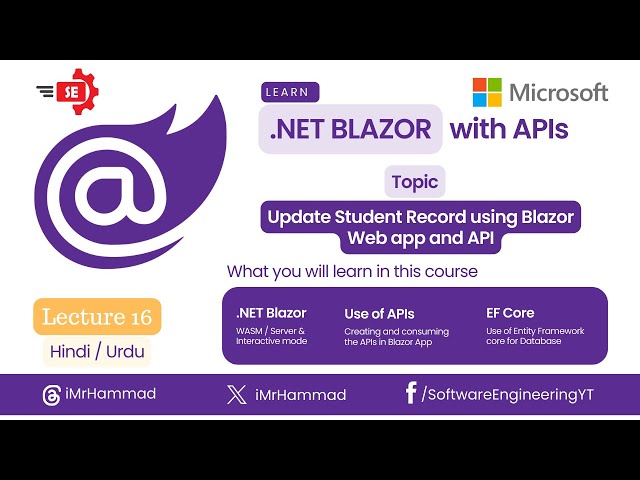 Update Record with Blazor Web App using Wb API