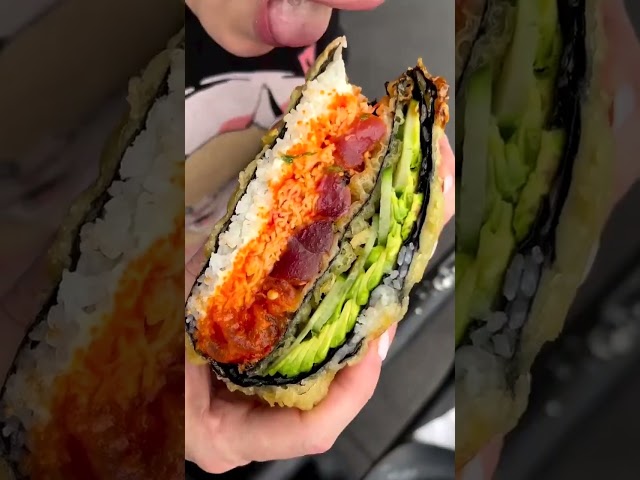 Sushi Crunch Wrap | 📍: @waveasianbistro