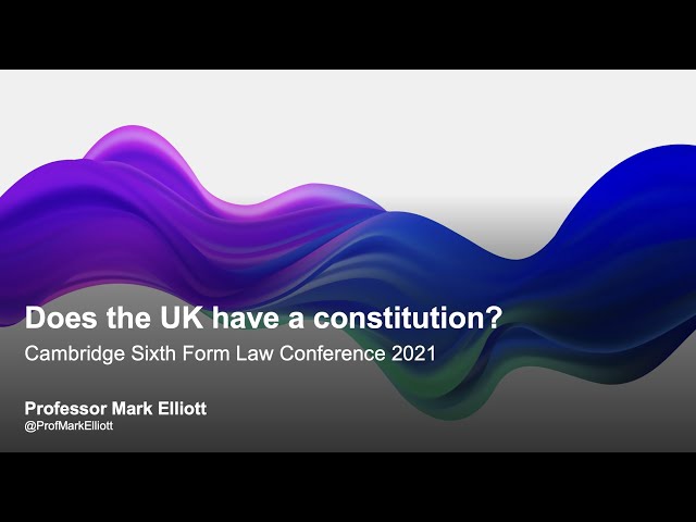 Does the UK have a constitution?