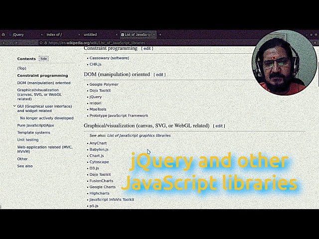 jQuery other JavaScript libraries
