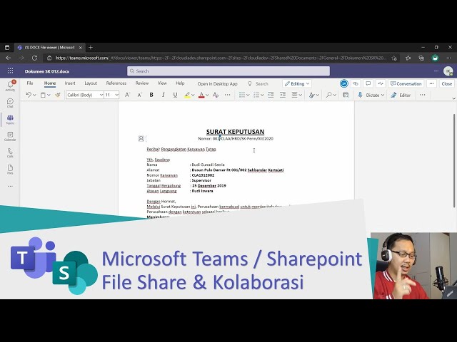 M365 #8: File Share dan Kolaborasi menggunakan MS Teams / Sharepoint