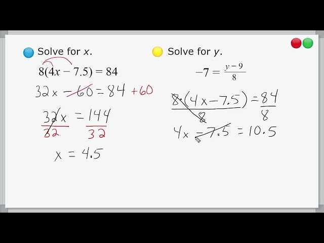 Solving 2-Step Equations Practice