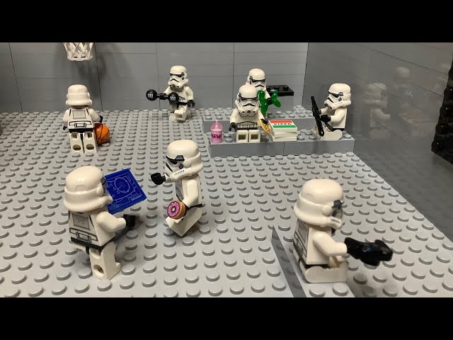 LEGO stormtrooper break room (MOC?) review
