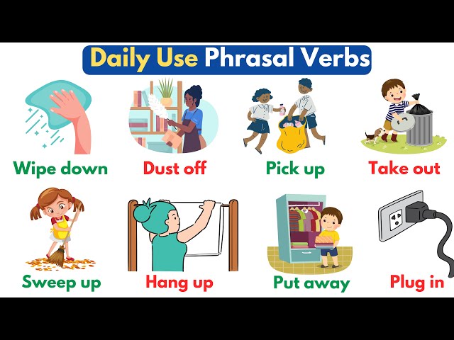 Common Phrasal Verbs: Household | Daily Use Phrasal Verbs | Phrasal Verbs