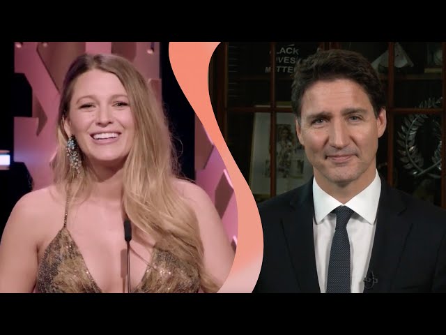Blake Lively  & Justin Trudeau Celebrate Ryan's Life in Storytelling