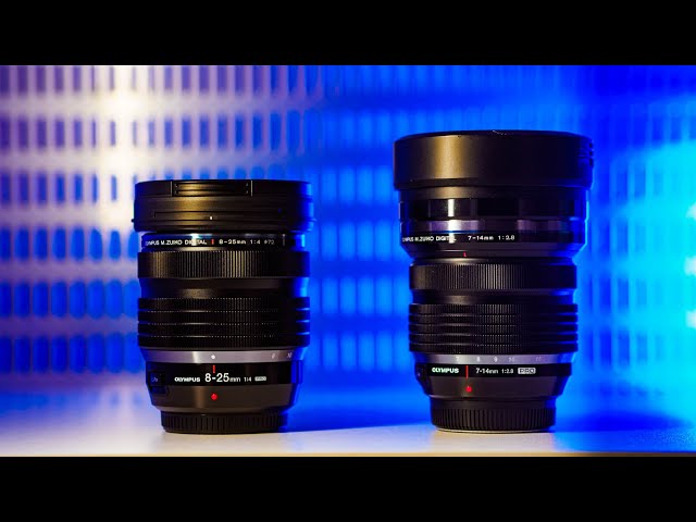 Olympus 8-25mm f4 Pro vs. 7-14mm f2.8 Pro - [Which Ultra Wide Zoom is BETTER?