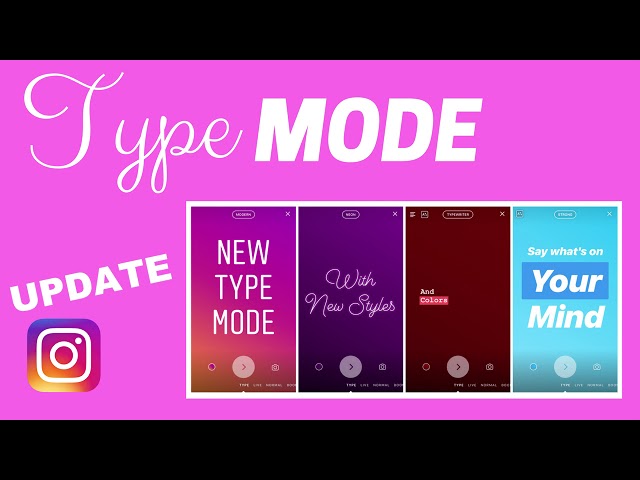 INSTAGRAM TYPE MODE: CHANGE THE FONT IN INSTAGRAM STORIES (NEW FEATURE)