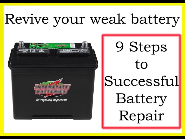 Restore deep cycle lead acid battery. Revive dead sulphated RV car marine batteries