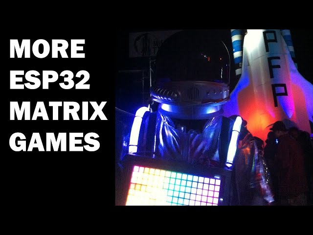 ESP32 powered WS2812B LED Matrix [Part 3] Breakout and snake added!