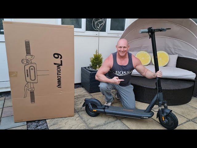 INMOTION L9 E-SCOOTER,unboxing,setup,& test ride of the BEST scooter I've ridden!