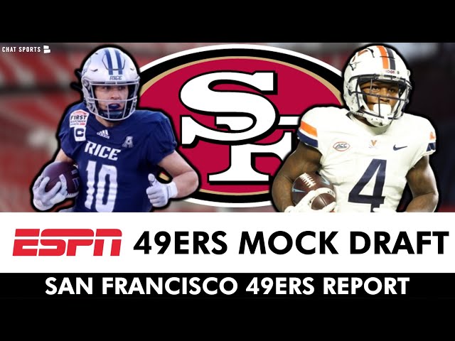 UPDATED San Francisco 49ers Mock Draft From ESPN Ft. Luke McCaffrey: Full 7-Round NFL Mock Draft