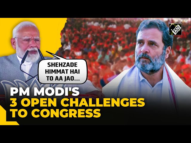 PM Modi’s open challenges to Congress from Gujarat’s Anand amid Lok Sabha Elections