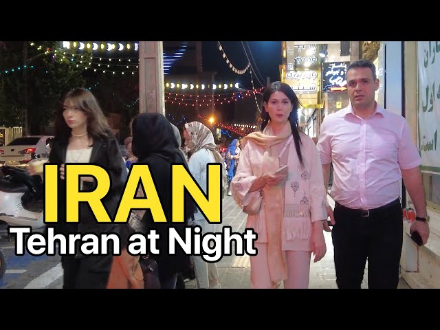 Life In The IRAN 🇮🇷 Tehran City Nights and Street Atmosphere ایران