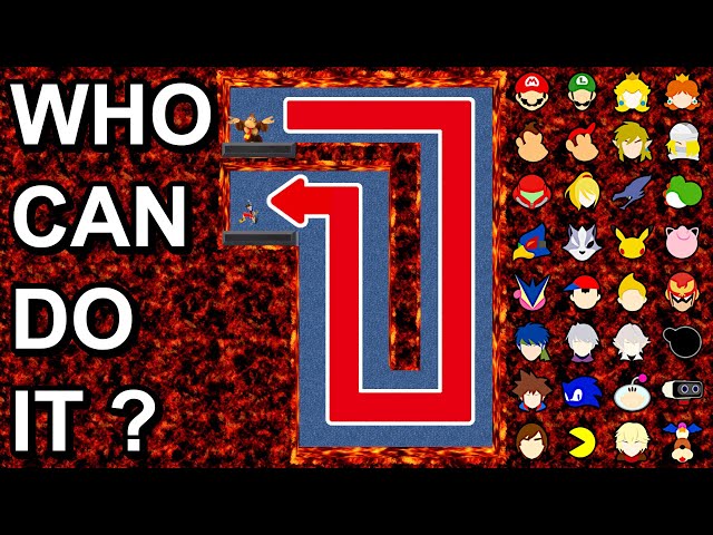 Who Can Make It? Up and Down Lava Tunnel  - Super Smash Bros. Ultimate