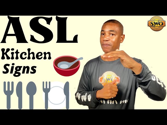ASL Kitchen Signs |  ASL | Sign Language for Beginners  |  American Sign Language | Signing