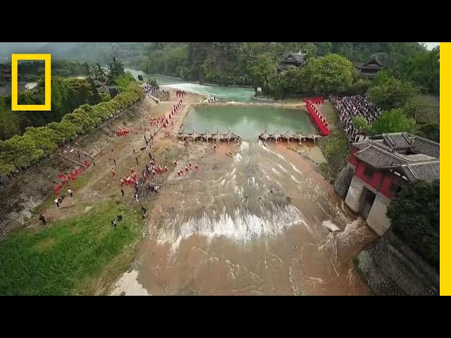 See an Ancient Wonder of China that Transforms a River | National Geographic
