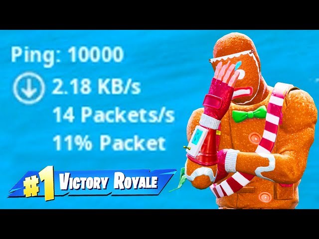 fortnite with 10000 PING