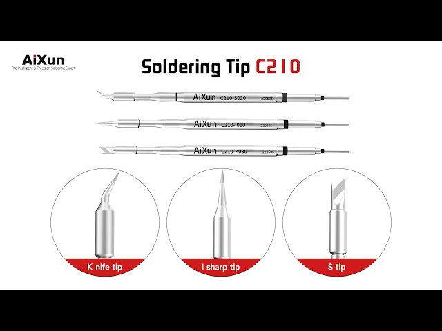 AiXun Self-R&D C210 Soldering Tips Compatible With JBC Soldering Stations Standard