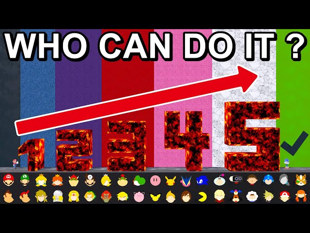 Who Can Pass All Numbers ? Tierlist - Super Smash Bros. Ultimate