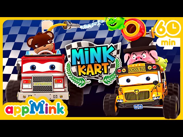 🏎️🏁 Cart Race Frenzy 🚦🕹️ Ready, Steady, GO! 🚀🎶 #appmink #nurseryrhymes #kidssong #cartoon