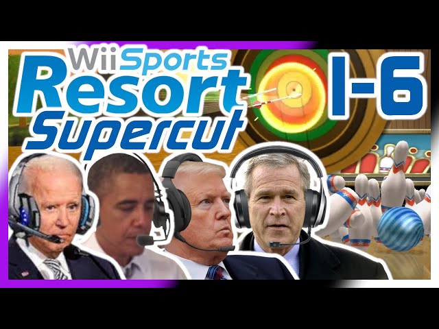 US Presidents Play Wii Sports Resort Supercut (Part 1-6)