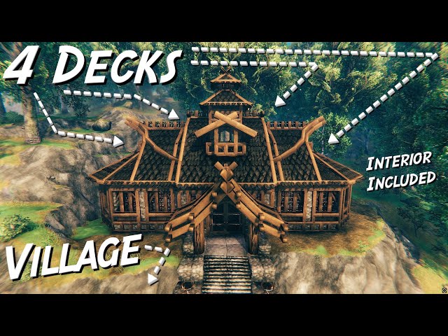 Valheim Viking Longhouse Build - Build Tutorial - Village Pt.6/6