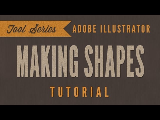 Adobe Illustrator CS6 CC Tutorial *BEGINNER* - How To Make Shapes