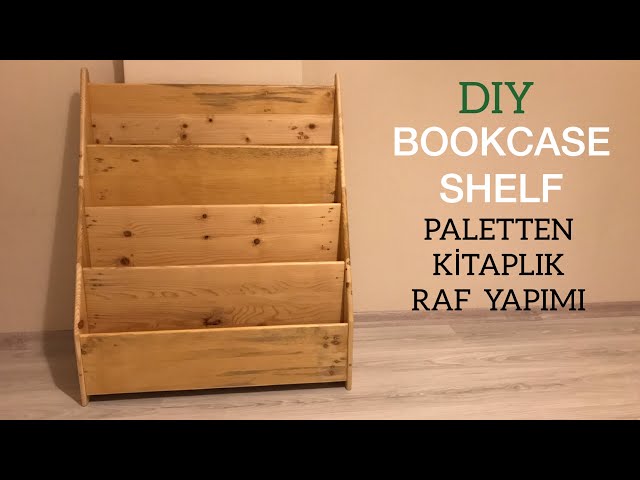 Making a bookcase from pallets / Wooden bookcase diy