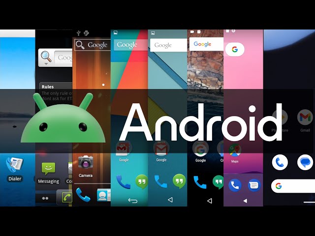 Stock Android UI Evolution (1.0 - 15 Preview)