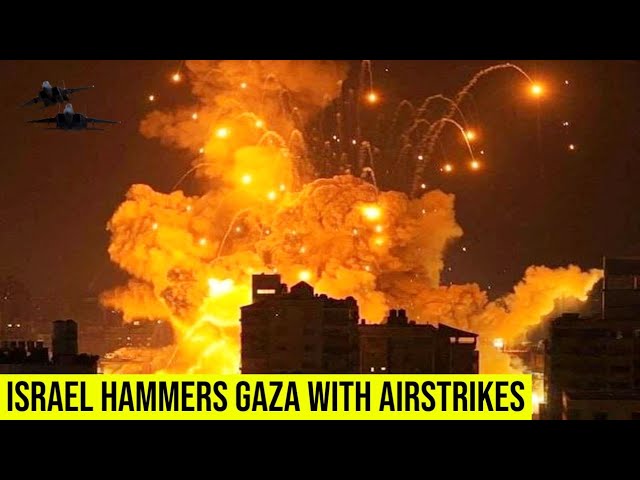 Israel hammers Gaza with airstrikes as Hamas' atrocities revealed.
