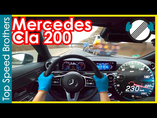 Mercedes Benz Cla 200 (2021) AUTOBAHN POV TOP SPEED 🚀