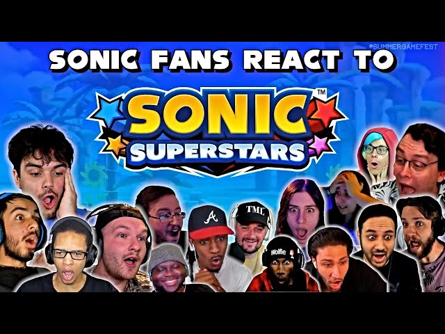 Sonic Fans React To Sonic Superstars Reveal (Compilation)