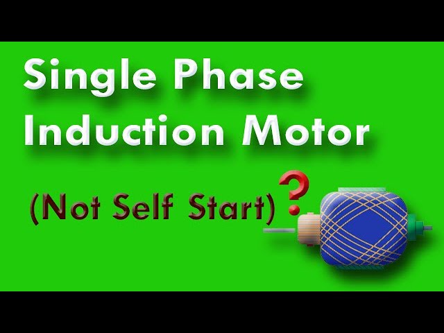 single phase induction motor not self start || Why single phase motor not self-starting