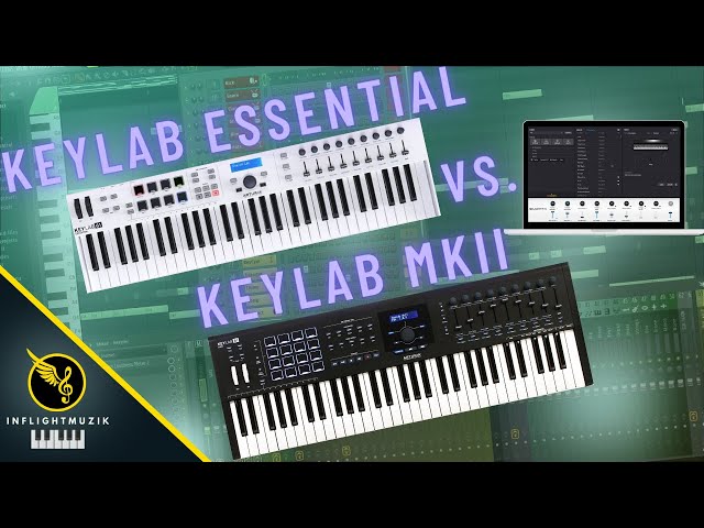 Arturia Keylab MKII vs. Essential Keyboard MIDI Controller | Drum Pads + Keybed Review