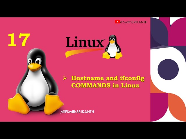 hostname and ifconfig in LINUX | Linux Command Line Tutorial For Beginners | LINUX for Beginners