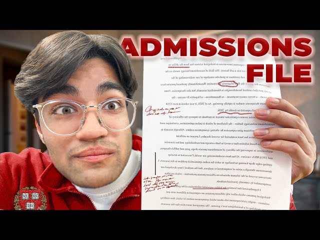 How I ACTUALLY Got Into Harvard (My Admissions File)