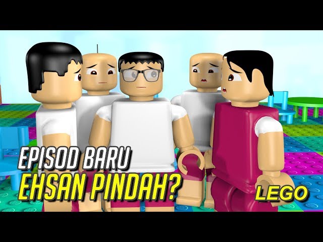 Upin Ipin Musim 13 - Ehsan Pindah 2023 | Lego Minecraft | upin ipin hari raya
