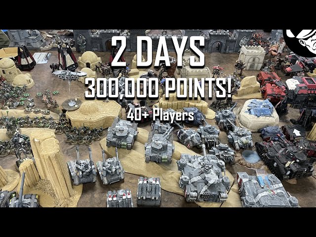 So I played a 300,000pts game of Warhammer 40k...