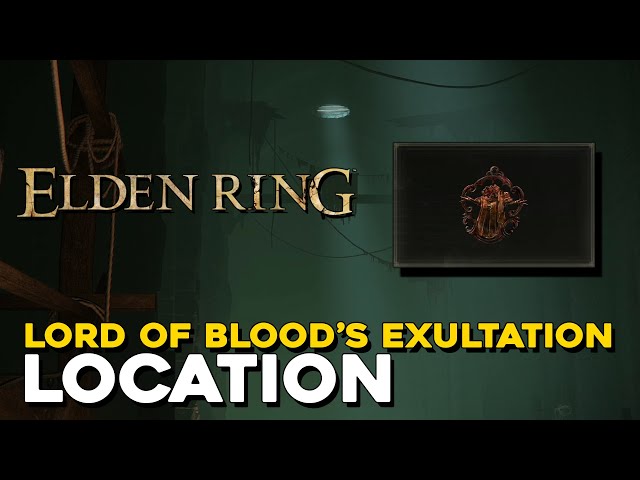 Elden Ring Lord Of Blood's Exultation Talisman Location