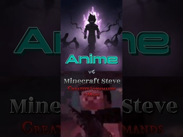 Minecraft Steve vs Anime #debate #minecraft