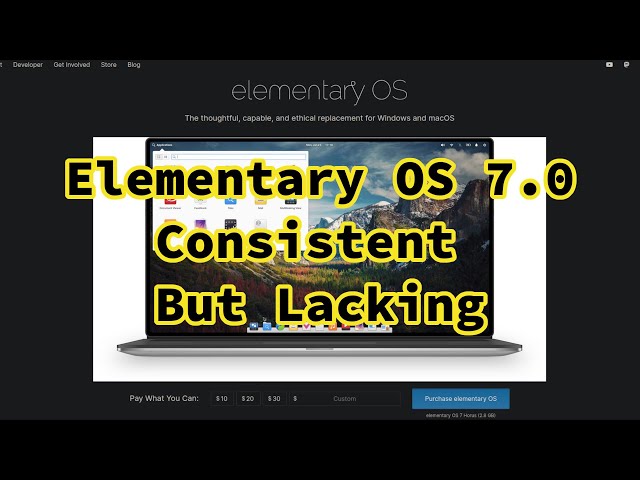 Elementry OS 7.0 - Installation and overview