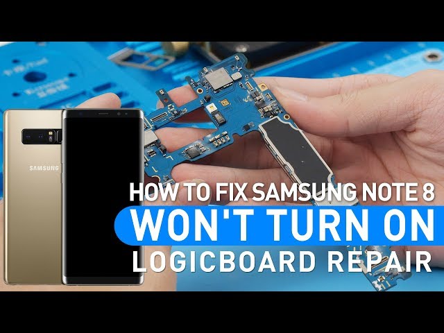 How To Fix Samsung NOTE 8 Won't Turn On - Logicboard Repair - How To Find Over Current三星NOTE8不开机维修