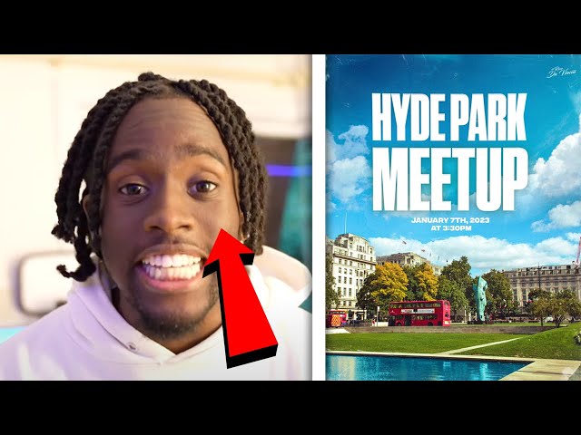 Kai Cenat Meet & Greet In Hyde Park Tomorrow ! (How To Go)