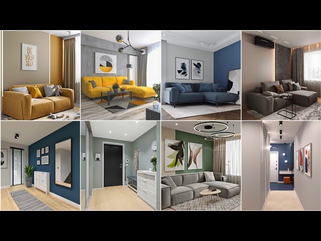 100 Modern Living Room Paint Color Ideas 2024 Hall Colour Combinations| Home Interior Wall Design