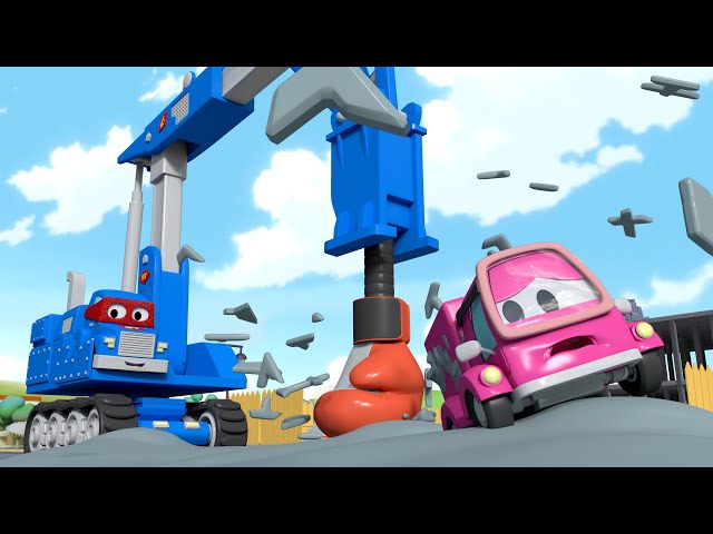 Carl der Super Truck - Der Presslufthammer Truck - Lastwagen Zeichentrickfilme für Kinder 🚓 🚒