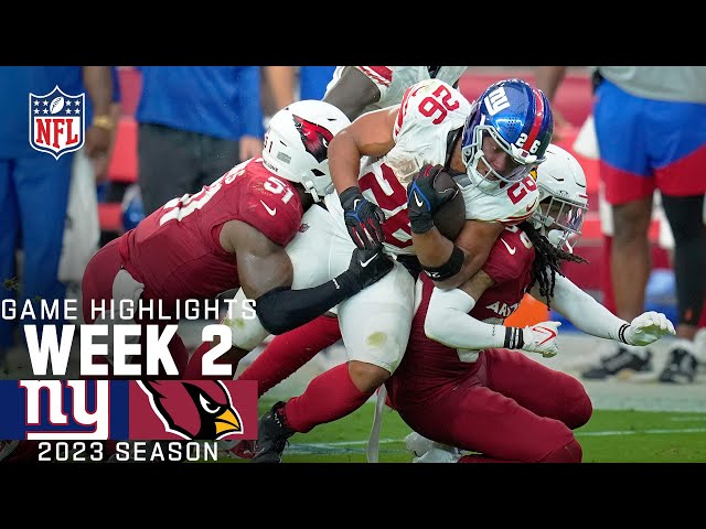 New York Giants vs. Arizona Cardinals Game Highlights | NFL 2023 Week 2