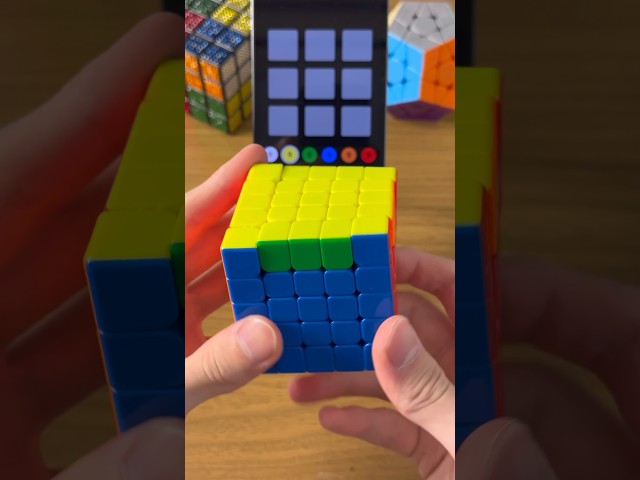 5x5 Rubik’s Cube AI Solve #shorts