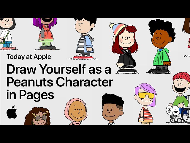 Draw Yourself as a Peanuts Character in Pages with a Snoopy Artist | Apple