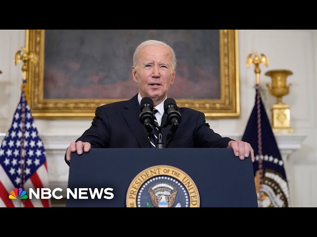 Watch: Biden delivers remarks on aid packages for Ukraine and Israel | NBC News